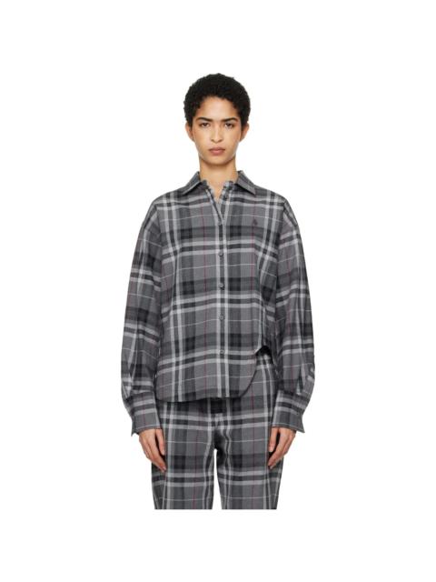 THE ATTICO Gray Eliza Shirt