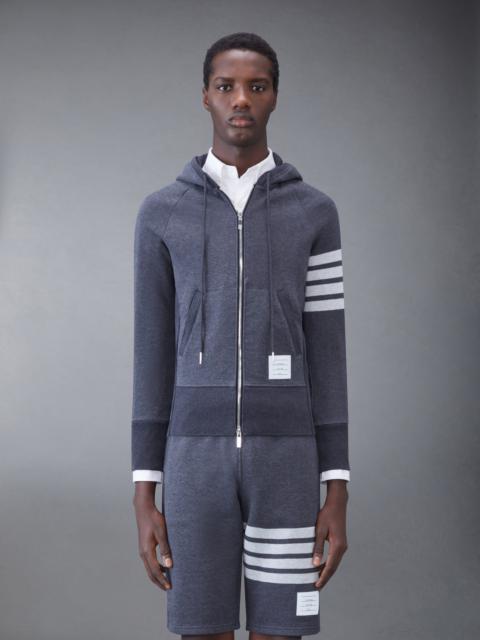 Thom Browne CLASSIC LOOPBACK 4-BAR ZIP HOODIE