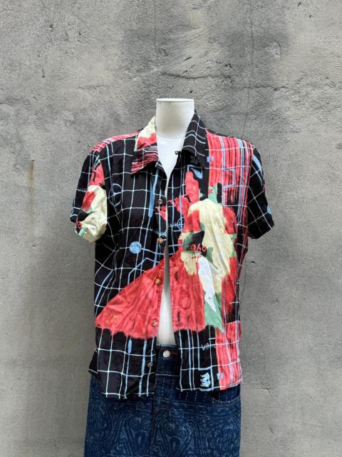 Jean Paul Gaultier 96SS Jean Paul Gaultier Psychedelic Portrait Short Sleeve Shirt