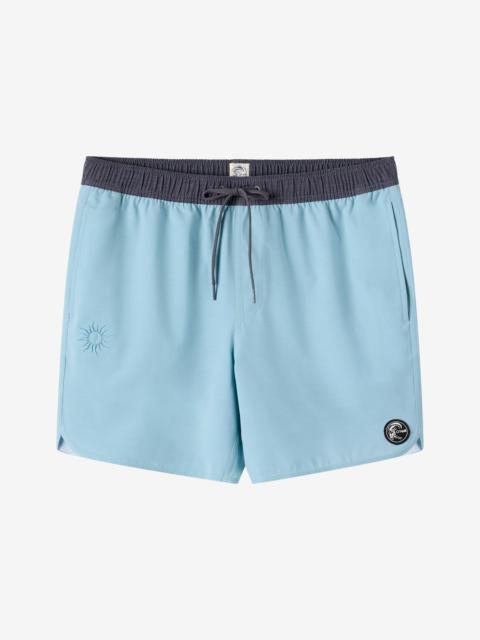 O'Neill O'Riginals Solid Scallop Elastic Waist 16" Swim Trunks