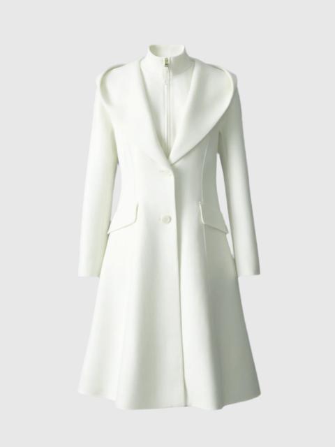 MACKAGE GLORIA Handmade Wool Blend Coat with Removable Bib