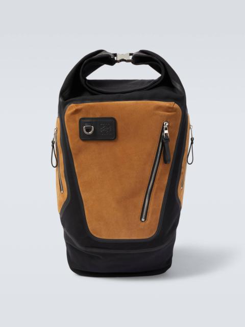 Loewe Flex canvas and suede backpack