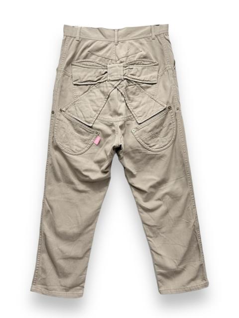 Other Designers Designer × Issey Miyake × mercibeaucoup - MERCIBEAUCOUP ISSEY MIYAKE DropCrotch Big Patch Ribbon Pants