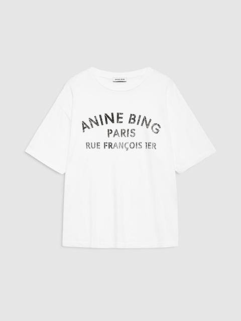 ANINE BING Cohen Tee Paris Stencil - Ivory