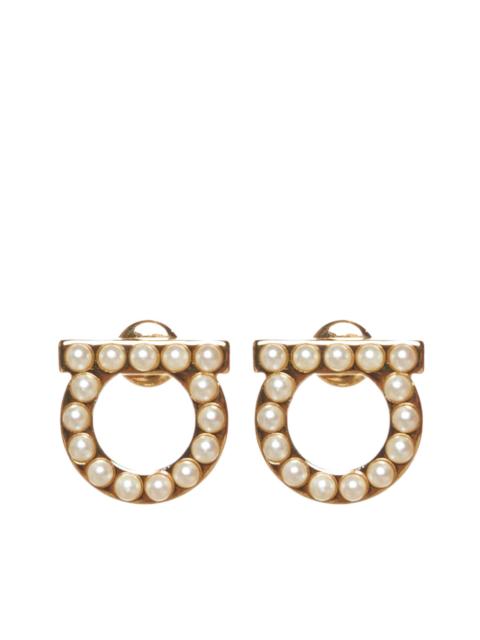 FERRAGAMO Ferragamo Women Gancini Earrings With Pearls