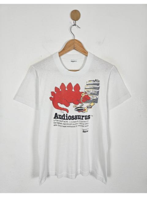Vintage 80s Audiosaurus Cliff Galbraith cartoon Dinosaur Tee