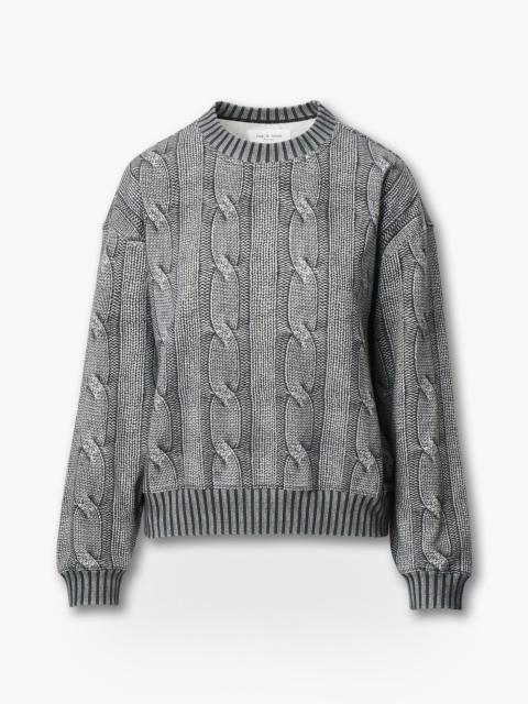 rag & bone Miramar Cable-Effect Sweatshirt
Cotton Fleece