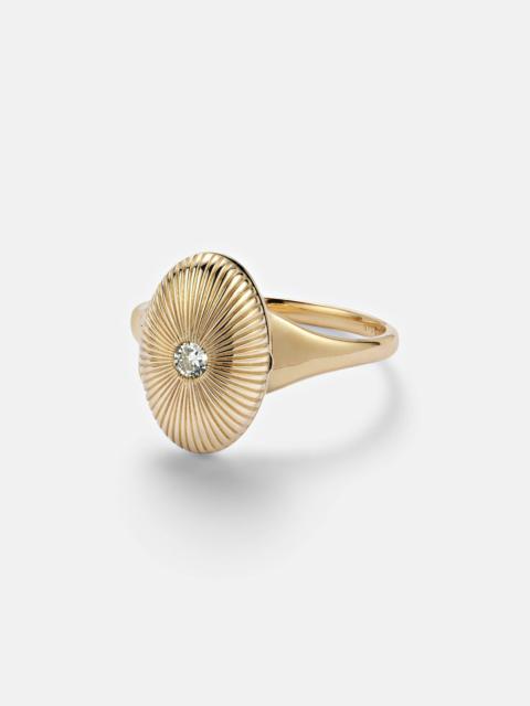 PERSÉE 9kt gold ring with diamond