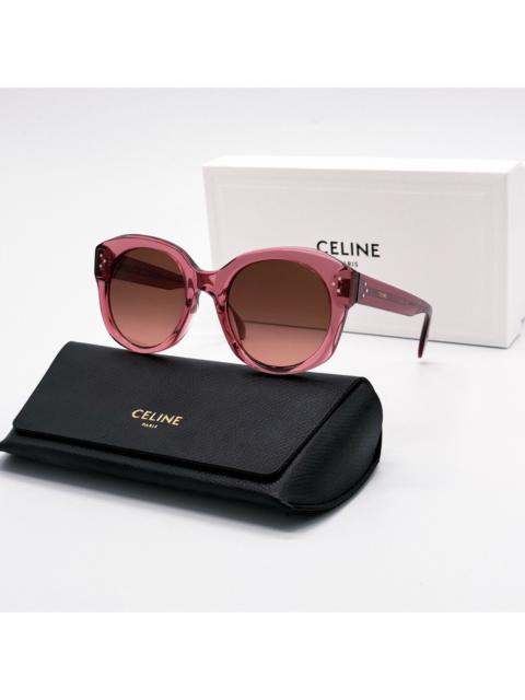 CELINE NEW CELINE CL40186I 74T SUNGLASSES PINK BROWN ROUND WOMEN