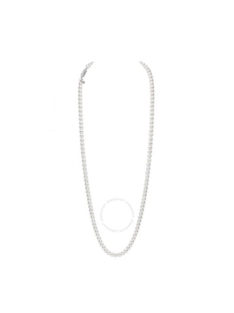 MIKIMOTO Mikimoto Akoya Cultured Pearl Strand in White Gold - 32 Inches - 8.00mm