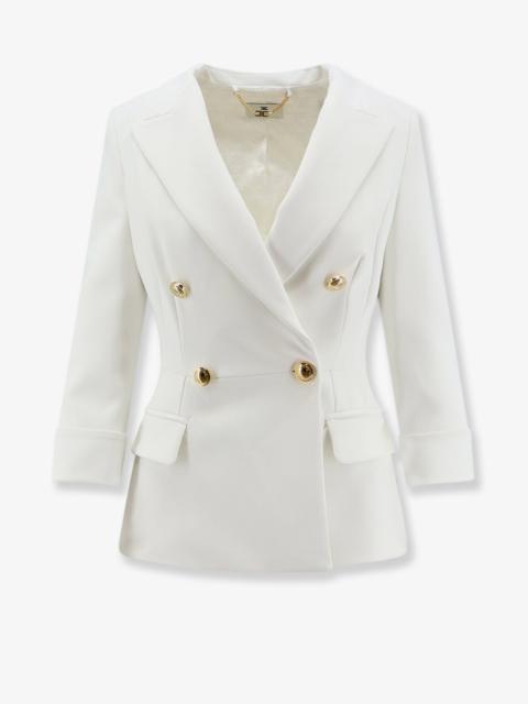 ELISABETTA FRANCHI Elisabetta Franchi Stretch Blazer White Women