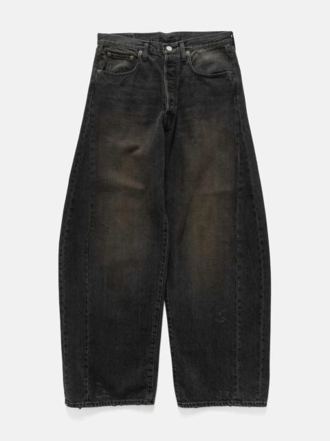 ssstein Deformation Wide Denim Jeans Black