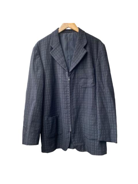 Comme des Garçons Homme AD1997 CdgH Blazer Jacket Zipper Embroidered