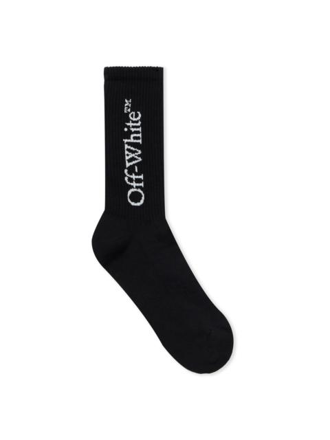 Off-White Quote Mid Calf Socks