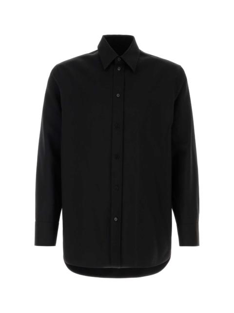 Jil Sander Jil Sander Men Black Wool Shirt