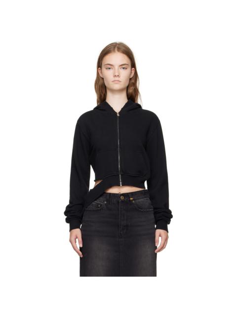 We11done Black Distressed Hoodie