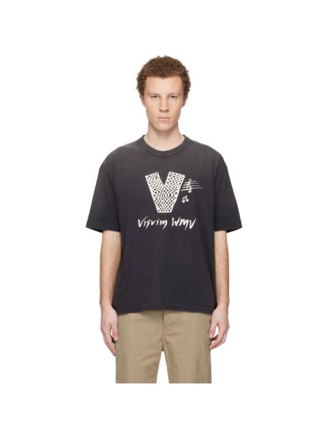 visvim Black Jumbo S/S 'V' Crash T-shirt