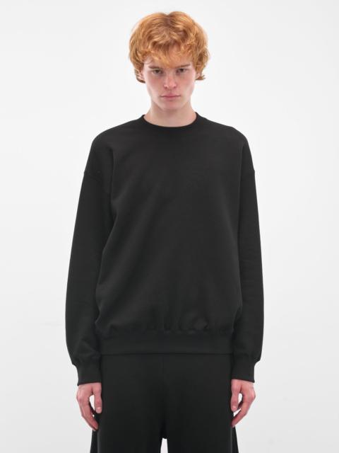 ssstein Black Cotton-Yak Crewneck Sweater