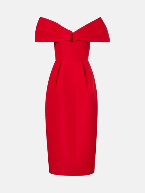 CAROLINA HERRERA Off-shoulder silk maxi dress