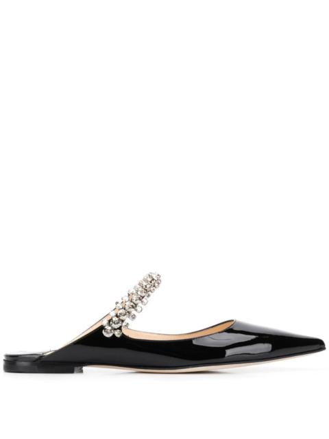 JIMMY CHOO Bing crystal-embellished pointed mules