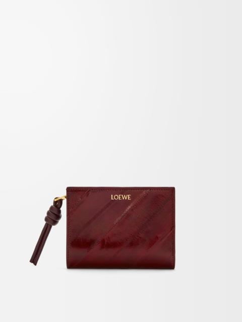 Loewe Knot compact wallet in eel