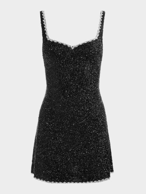Alice + Olivia Eve Embellished Mini Dress