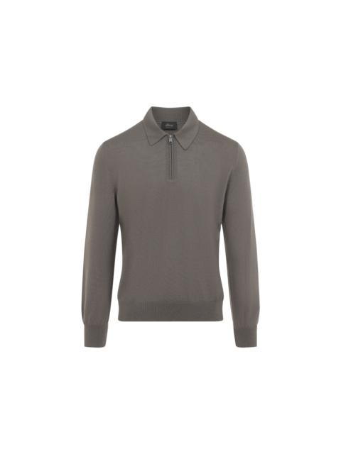 Brioni Brioni Long Sleeves Zip Polo Men