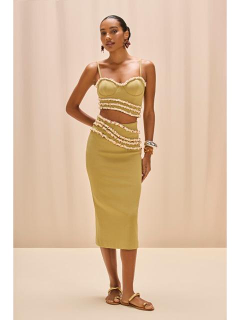 PatBO JADE KNIT MIDI SKIRT