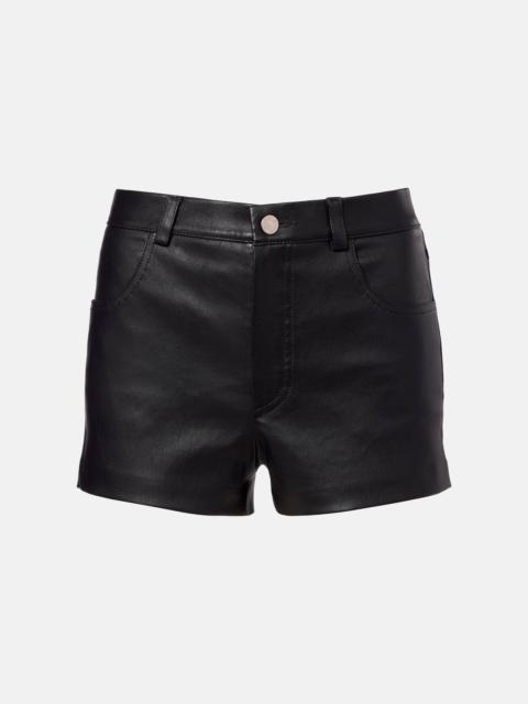 STOULS Roxie leather shorts