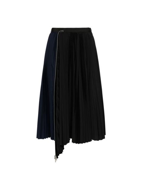 sacai Cotton Poplin Zipper Skirt