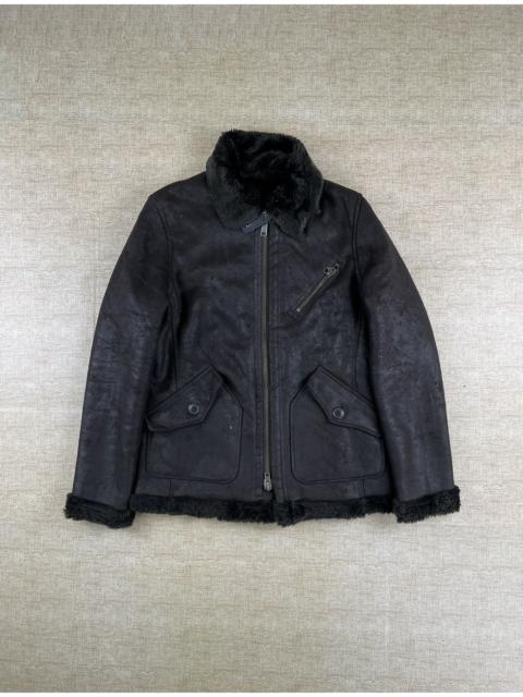 Other Designers Takeo Kikuchi × Vintage - TAKEO KIKUCHI VINTAGE B-3 Style Lined Sherpa Winter Jacket