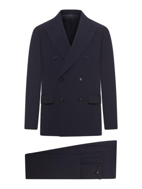 GIORGIO ARMANI Giorgio Armani Men Royal Line Double Breasted Suit In Canneté Crepe Wool