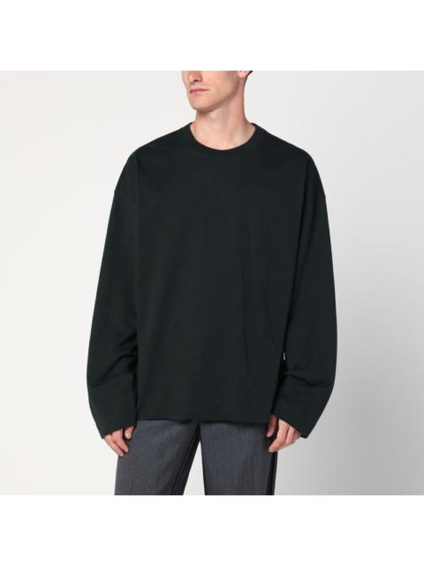 Dries Van Noten Dries Van Noten Bottle green cotton sweater