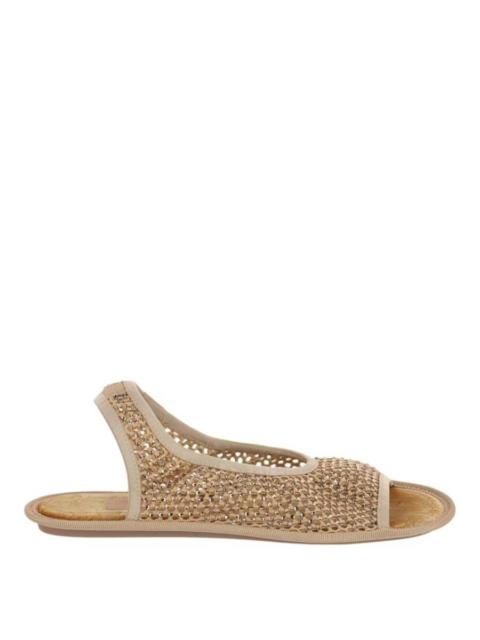 FERRAGAMO Ferragamo Anio Crystal Embellished Slingback Sandals