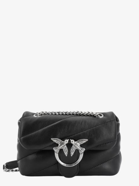PINKO Pinko Matelassã© Leather Shoulder Bag With Iconic Love Birds Buckle