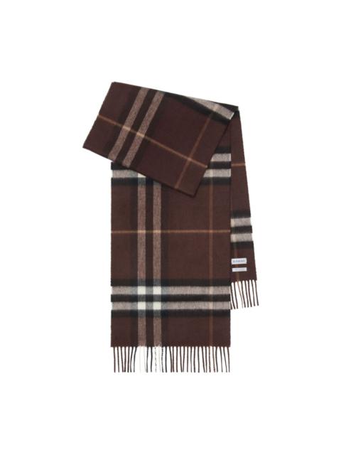 checked cashmere scarf