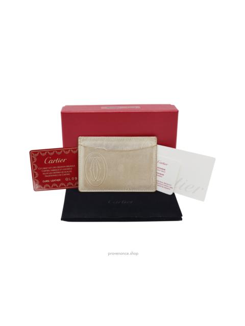 Cartier Cartier Card Holder Wallet - Gold Leather
