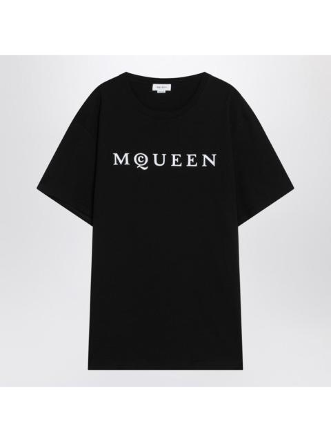 Alexander McQueen Black cotton T-shirt with logo