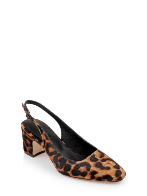 L'AGENCE L'AGENCE Elaina Slingback Pump in Leopard Hair Calf at Nordstrom