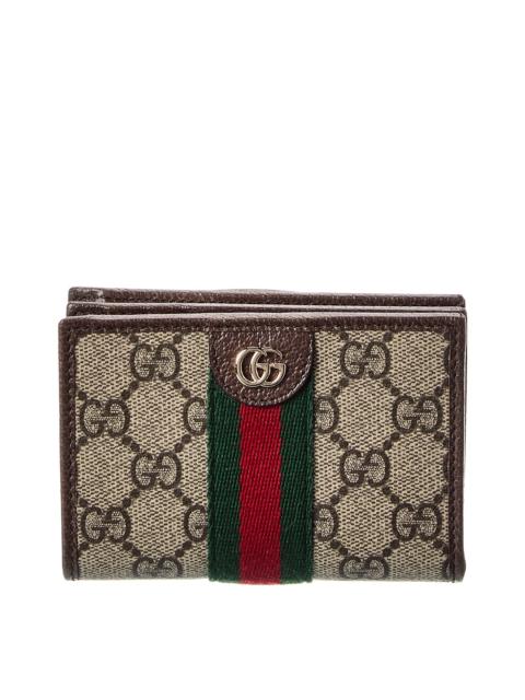GUCCI Gucci Ophidia Small GG Supreme Canvas & Leather Card Case