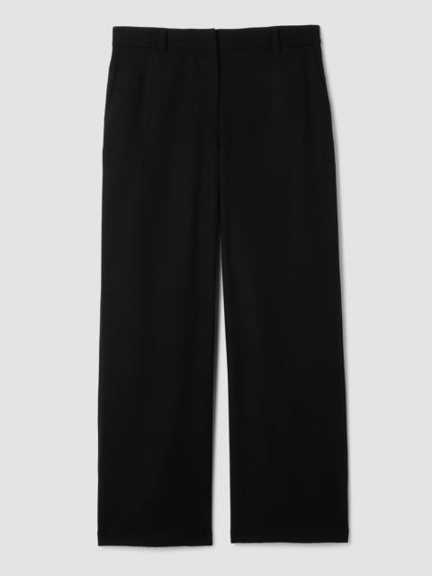 EILEEN FISHER Stretch Wool Crepe Wide-Leg Trouser
