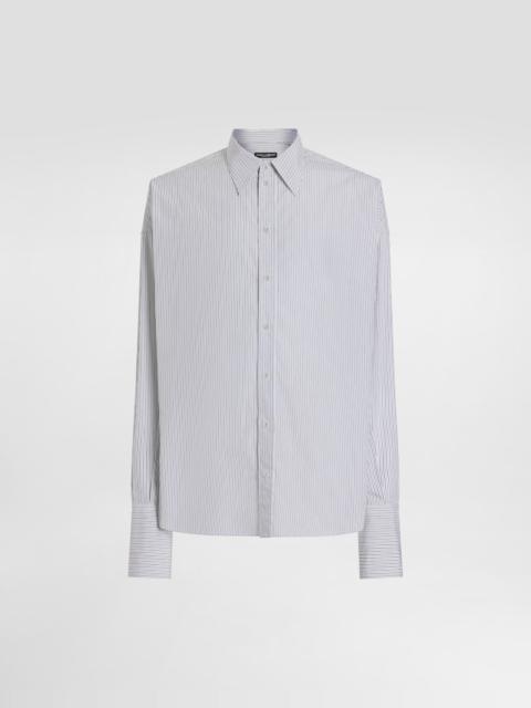 Dolce & Gabbana Oversized striped poplin shirt