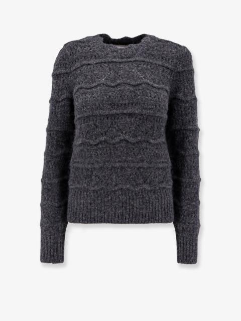 Marant Etoile Alpaca Blebd Sweater With Embroideries
