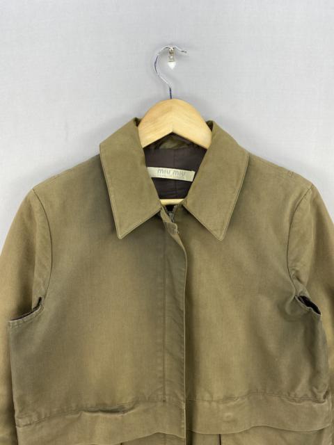 Other Designers Miu Miu Olive Green Jacket