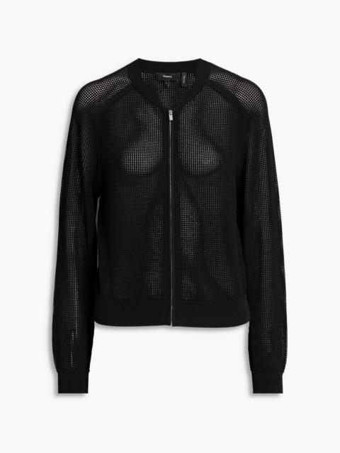 Theory Pointelle-knit jacket