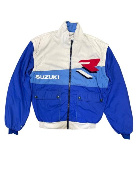 Other Designers Sports Specialties - Vintage Team Suzuki Racing Motor GP Big Logo Bomber Jacket