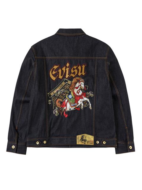 EVISU Year Of Horse Embroidery Denim Jacket