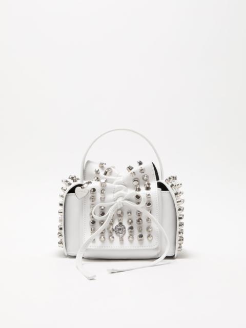 Acne Studios Multipocket mini studs bag - White