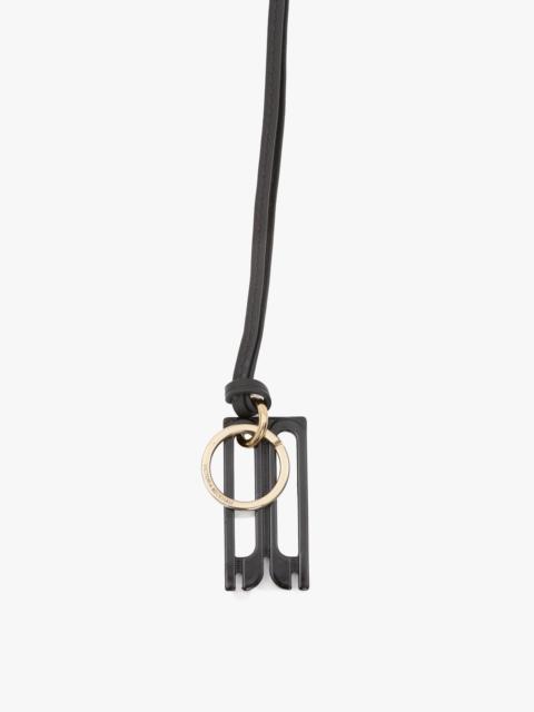 Victoria Beckham B Frame Keyring In Black