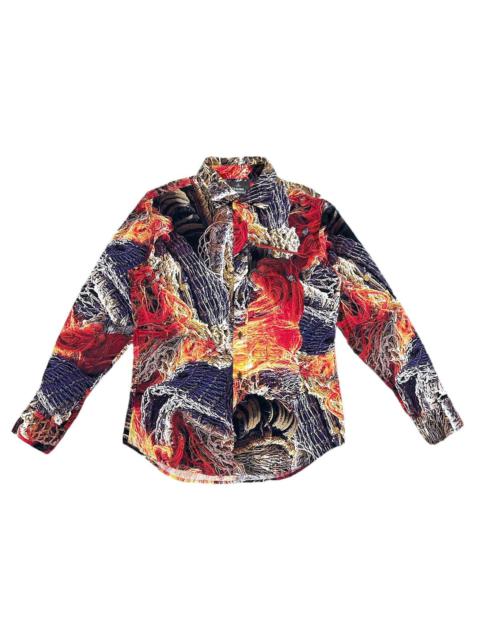VIVIENNE WESTWOOD MICROFIBER FULL PRINT BUTTON UP SHIRT